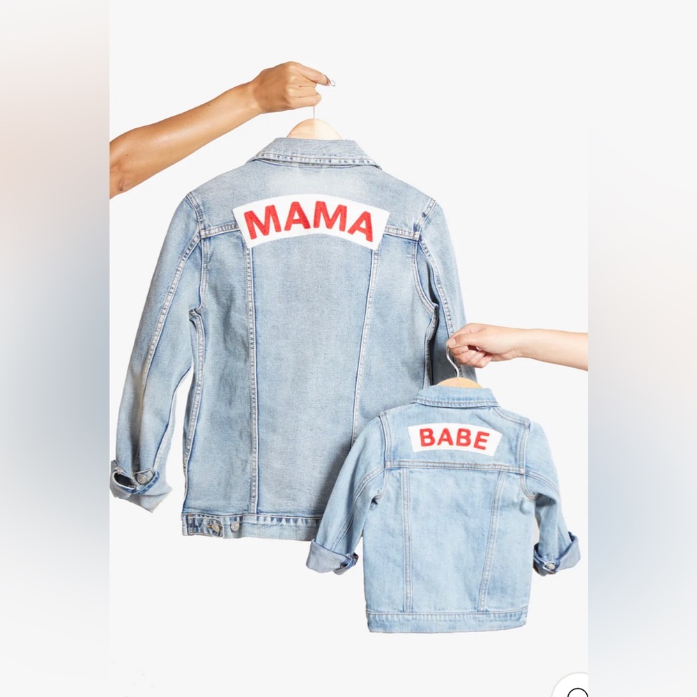 Ingrid & Isabel Mama Blue Jean Jacket